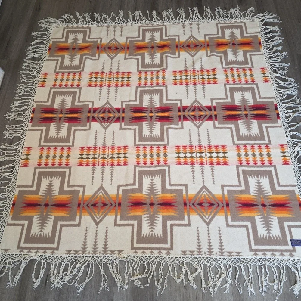 Beaver State Pendleton Harding Wool Blanket USA 68